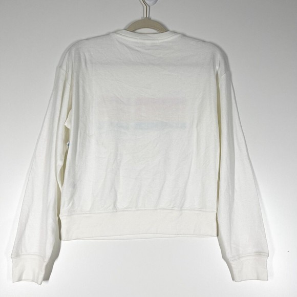 Spiritual Gangster Summer Love Graphic Sweater Women's White Pullover Medium NEW - Picture 3 of 9